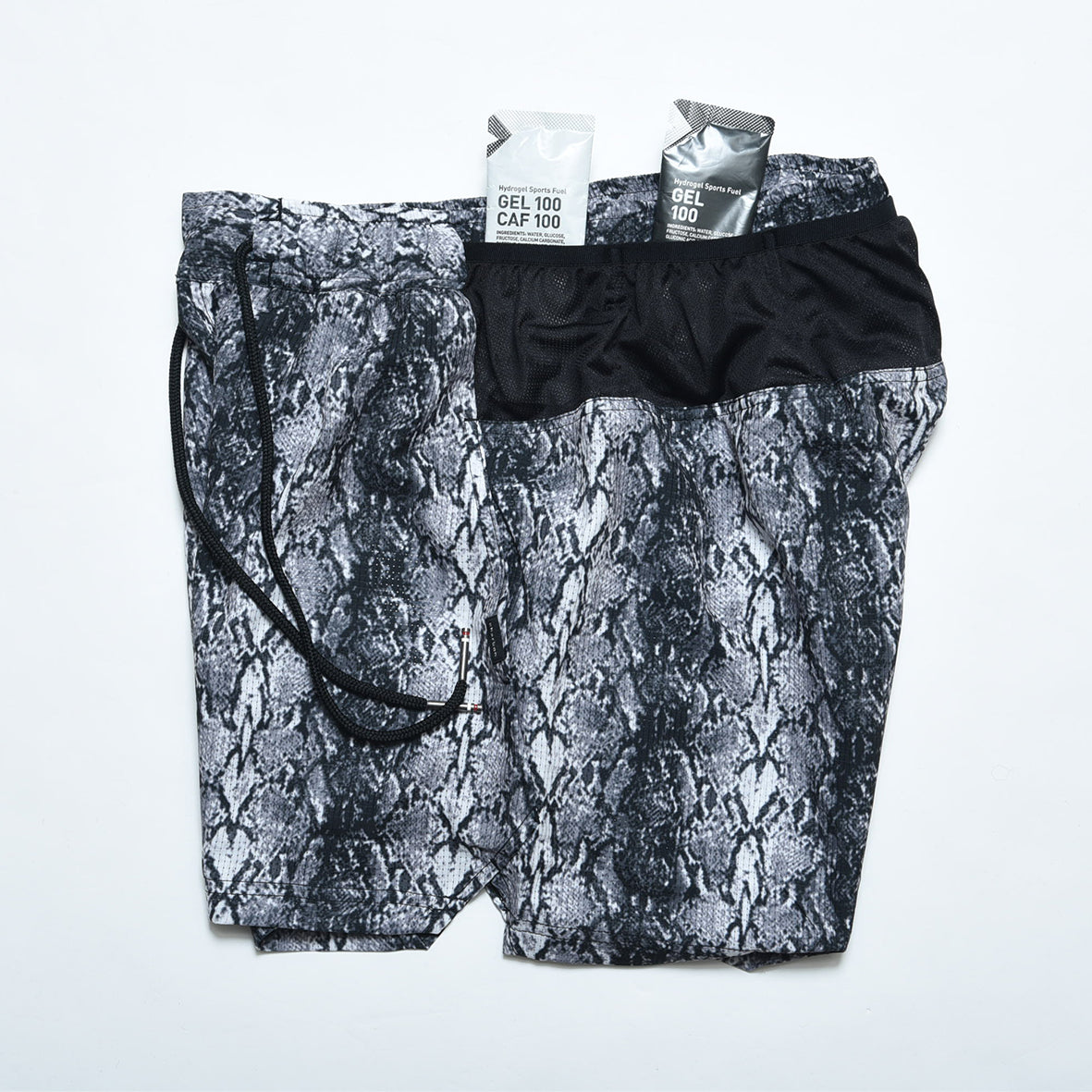 PYTHON PATTERN 7 POCKETS RACING SHORTS