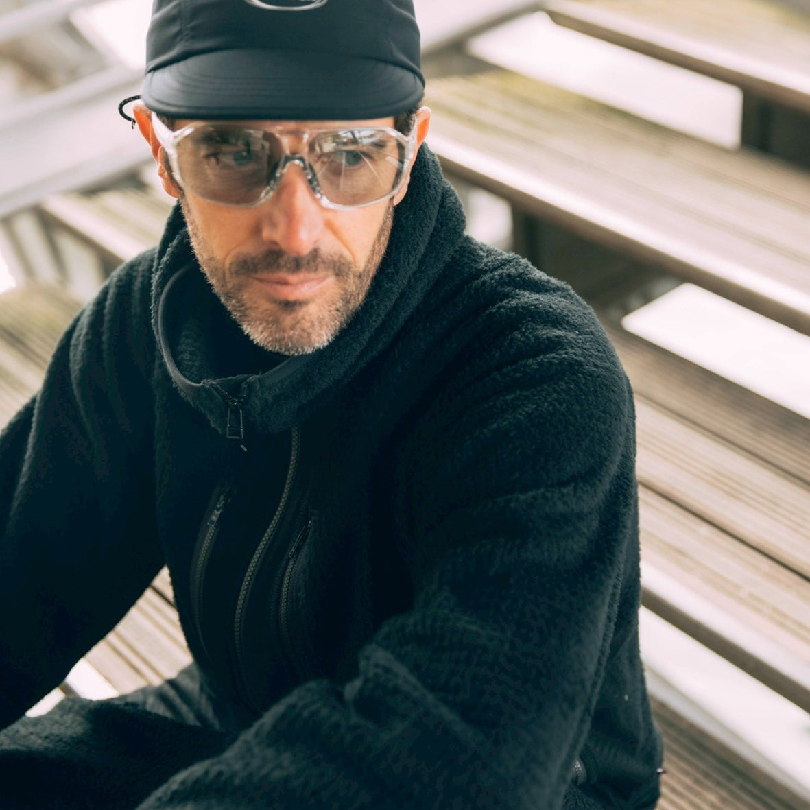 POLARTEC HYBRID FLEECE HOODIE