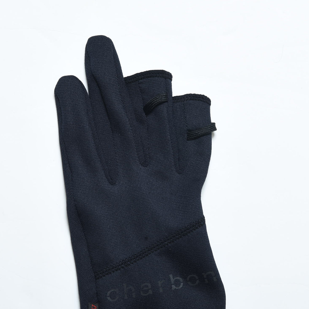 charbon × handsongrip polartec 3 fingerless gloves