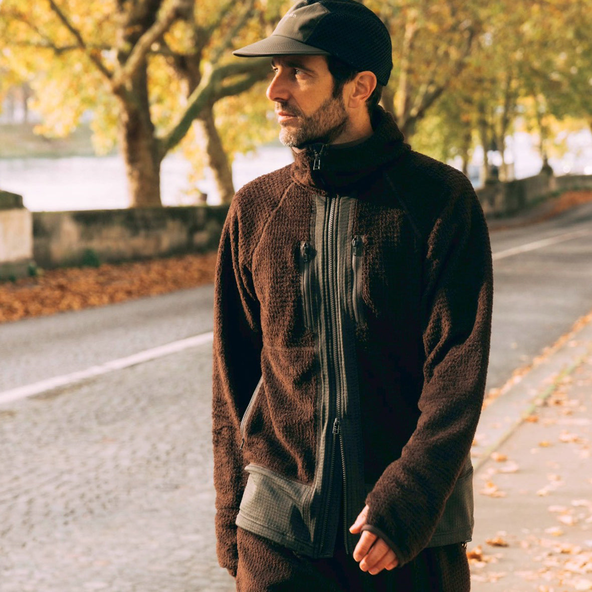 POLARTEC HYBRID FLEECE HOODIE