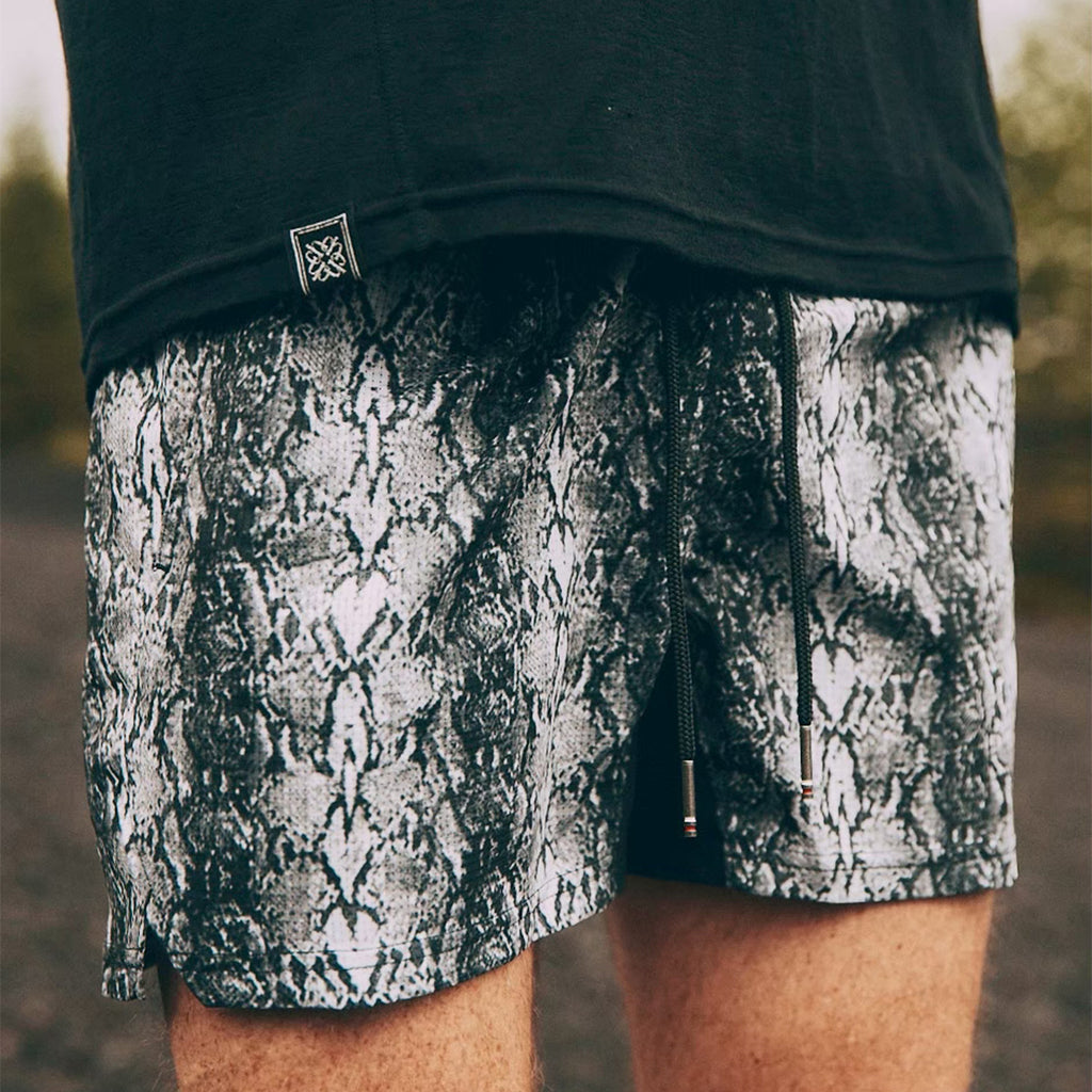 PYTHON PATTERN 7 POCKETS RACING SHORTS