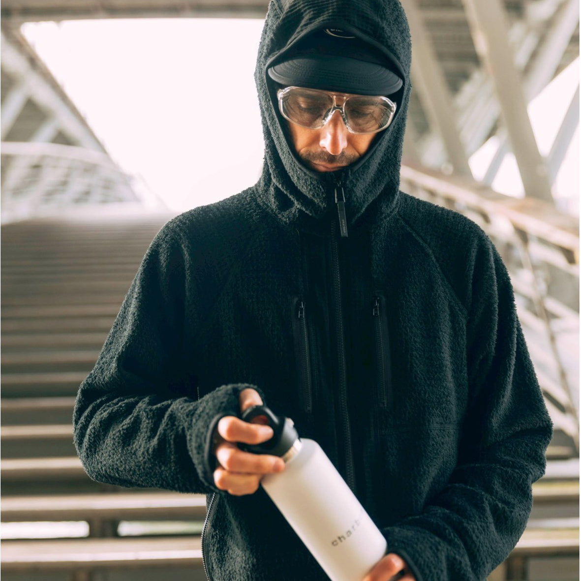 POLARTEC HYBRID FLEECE HOODIE