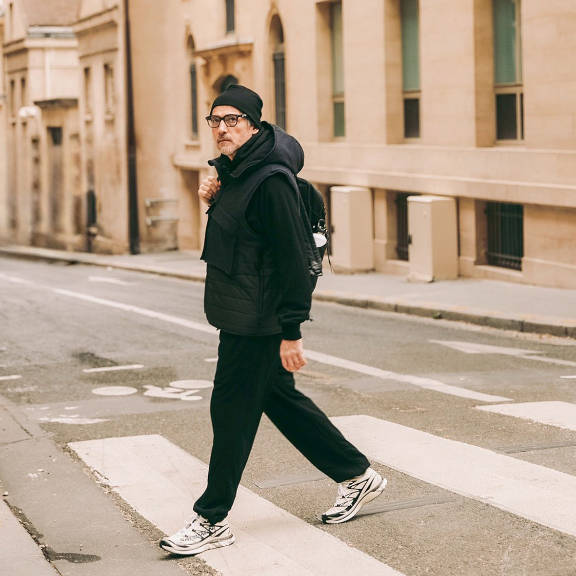 Apex merino wool grid pants