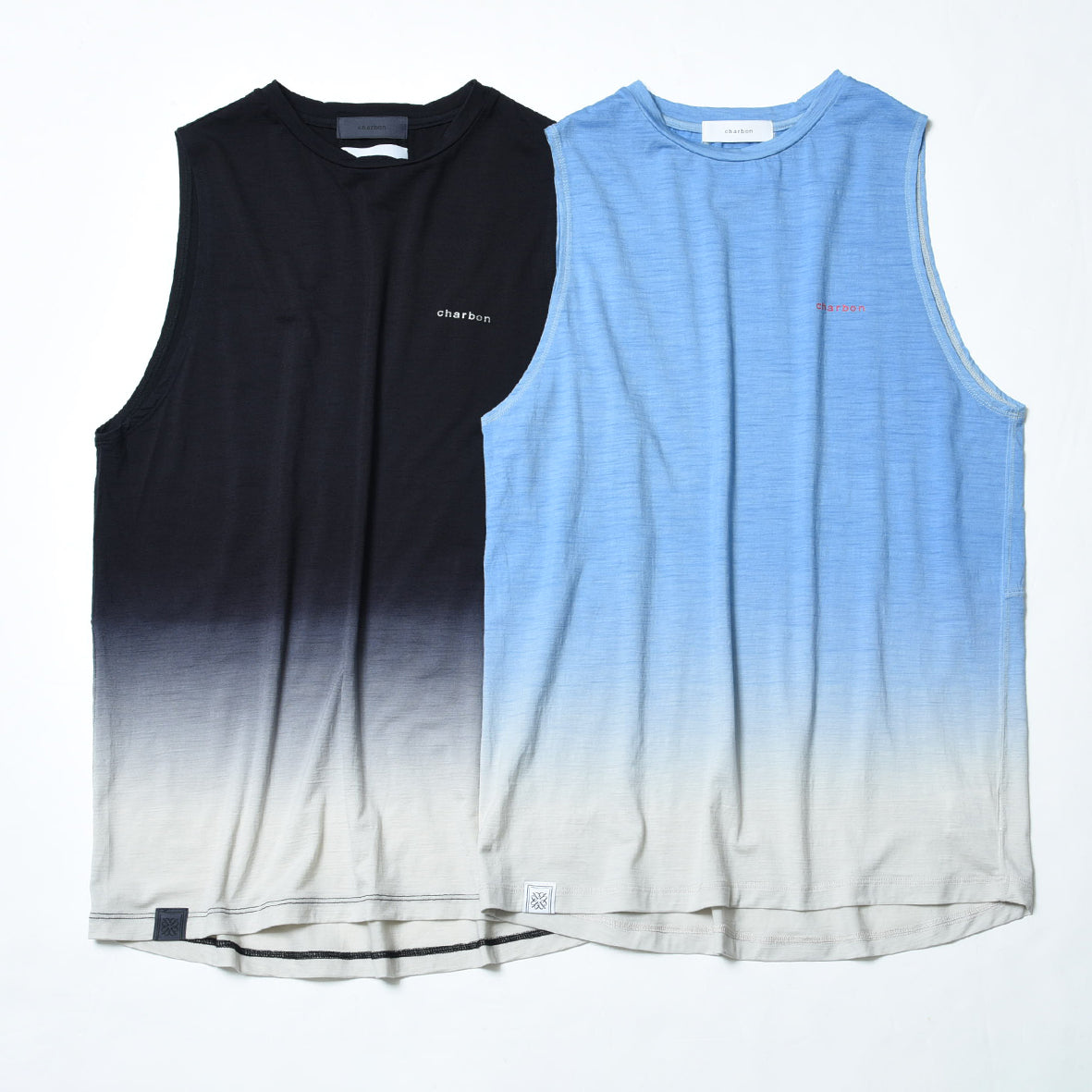 REDA WOOL DIP DYE SLEEVELESS T-SHIRT