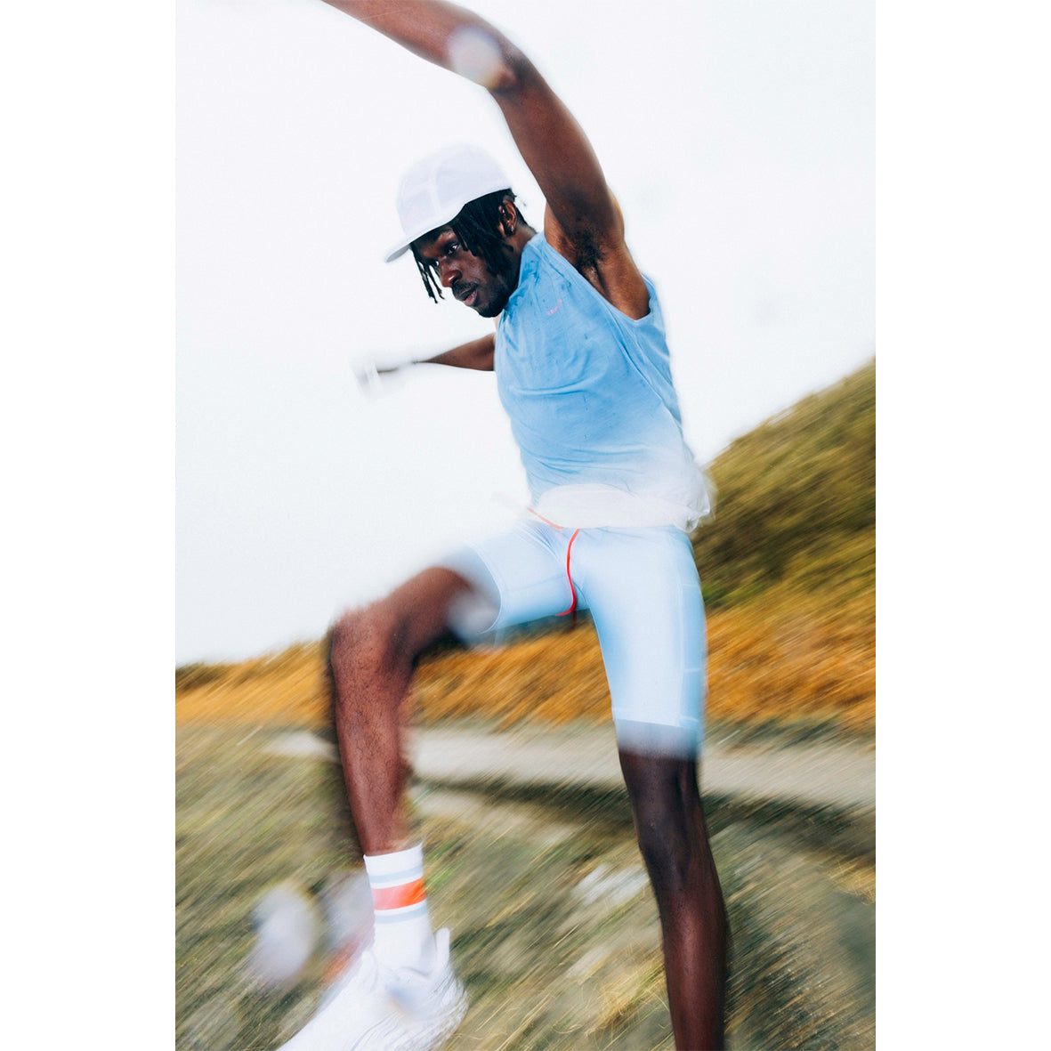 REDA WOOL DIP DYE SLEEVELESS T-SHIRT