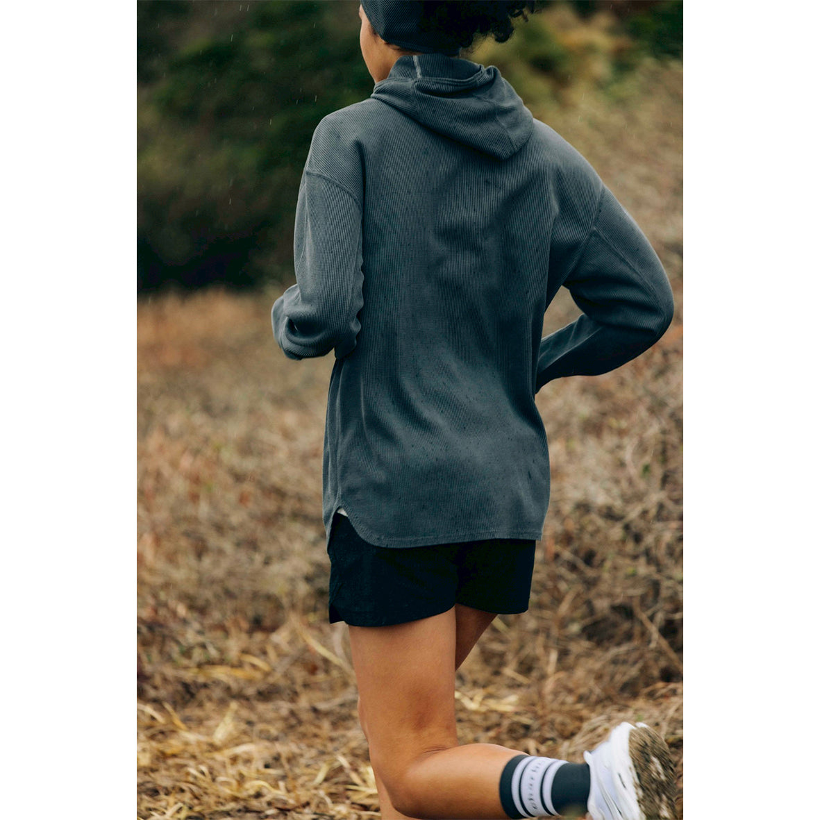 PIGMENT DYE WAFFLE HOODIE