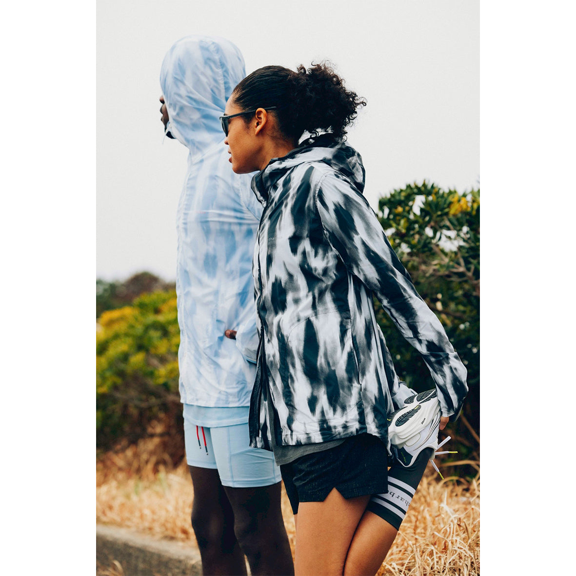 GRAPHIC NYLON PACKABLE HOODIE