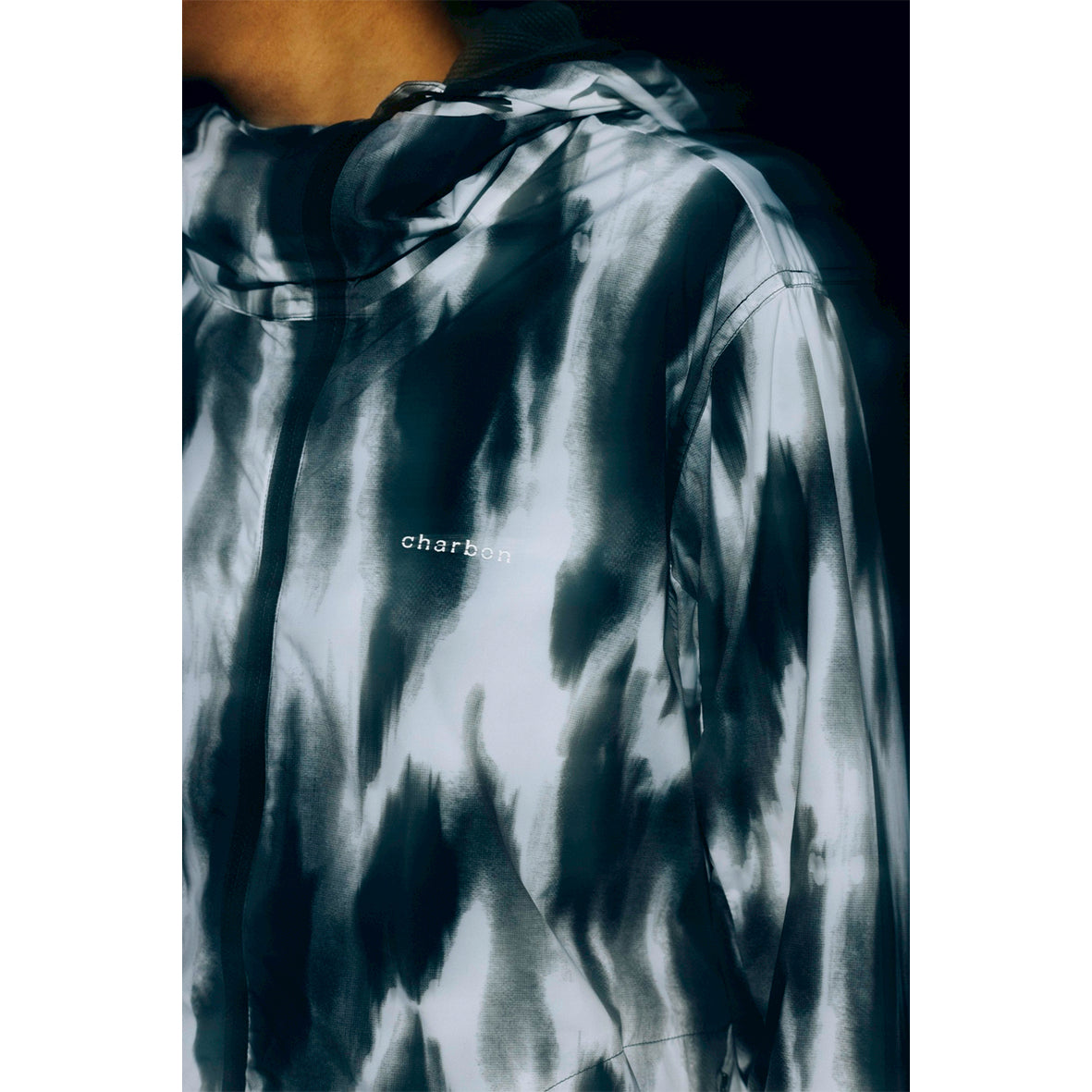 GRAPHIC NYLON PACKABLE HOODIE