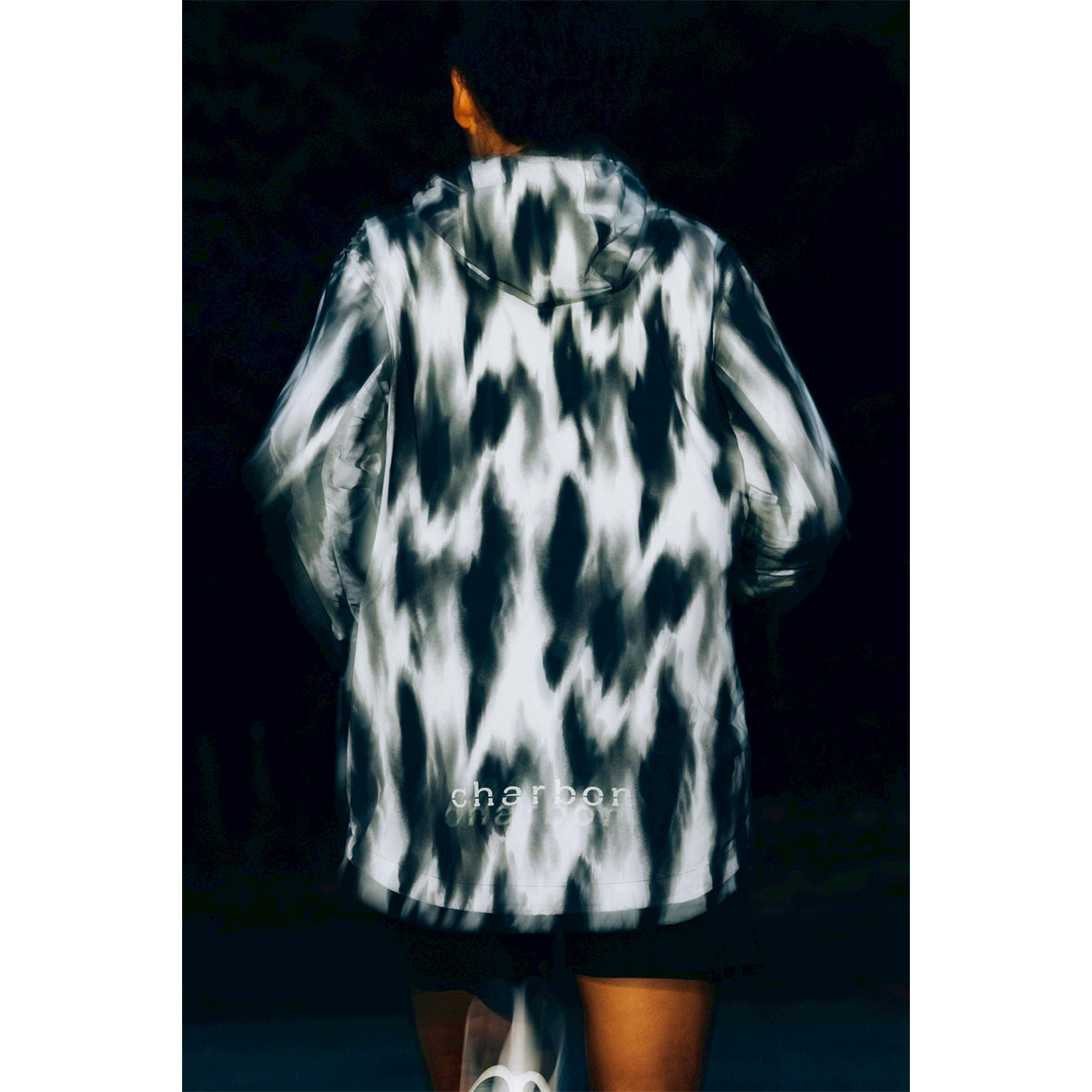 GRAPHIC NYLON PACKABLE HOODIE