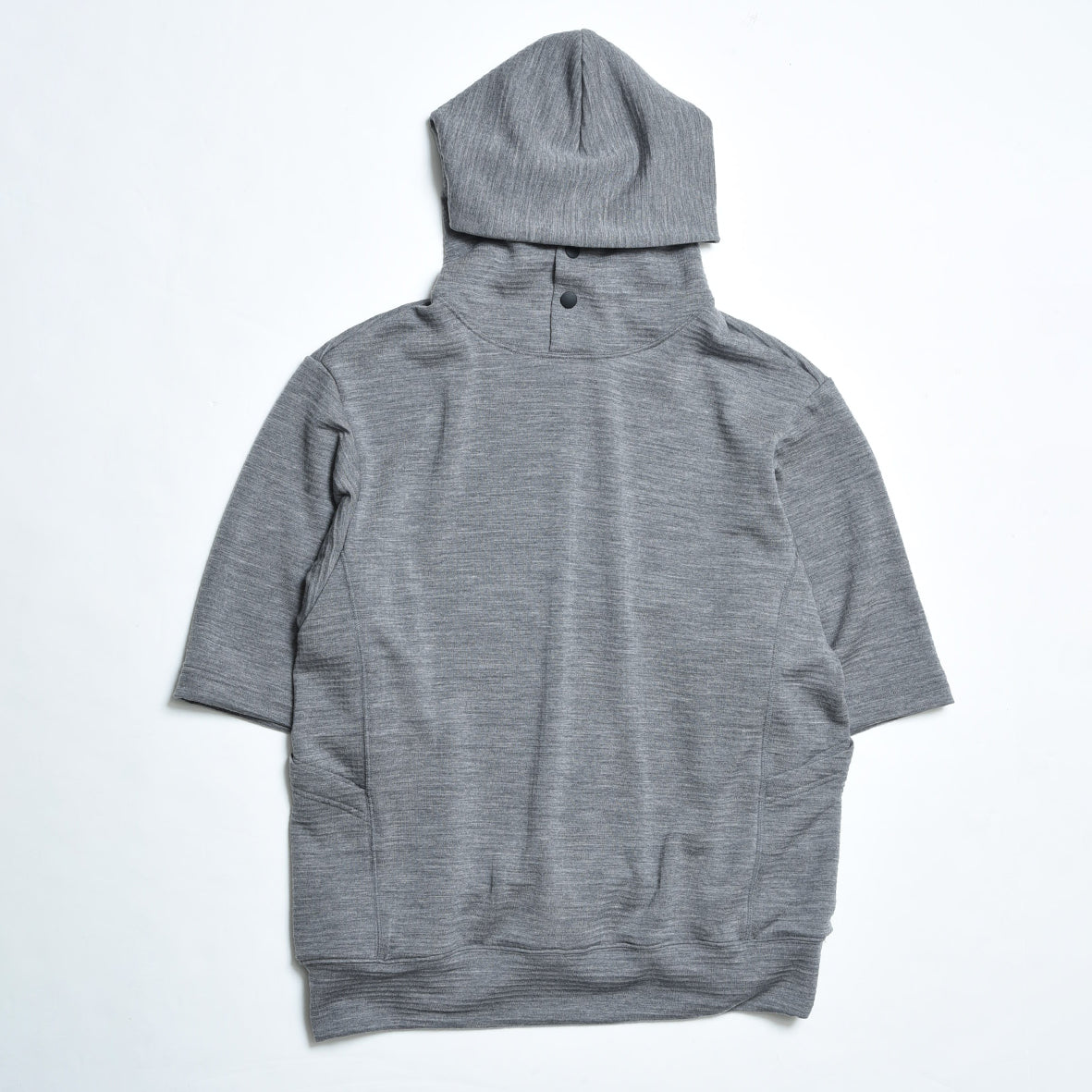 APEX Merino Wool Grid Short-Sleeve Hoodie