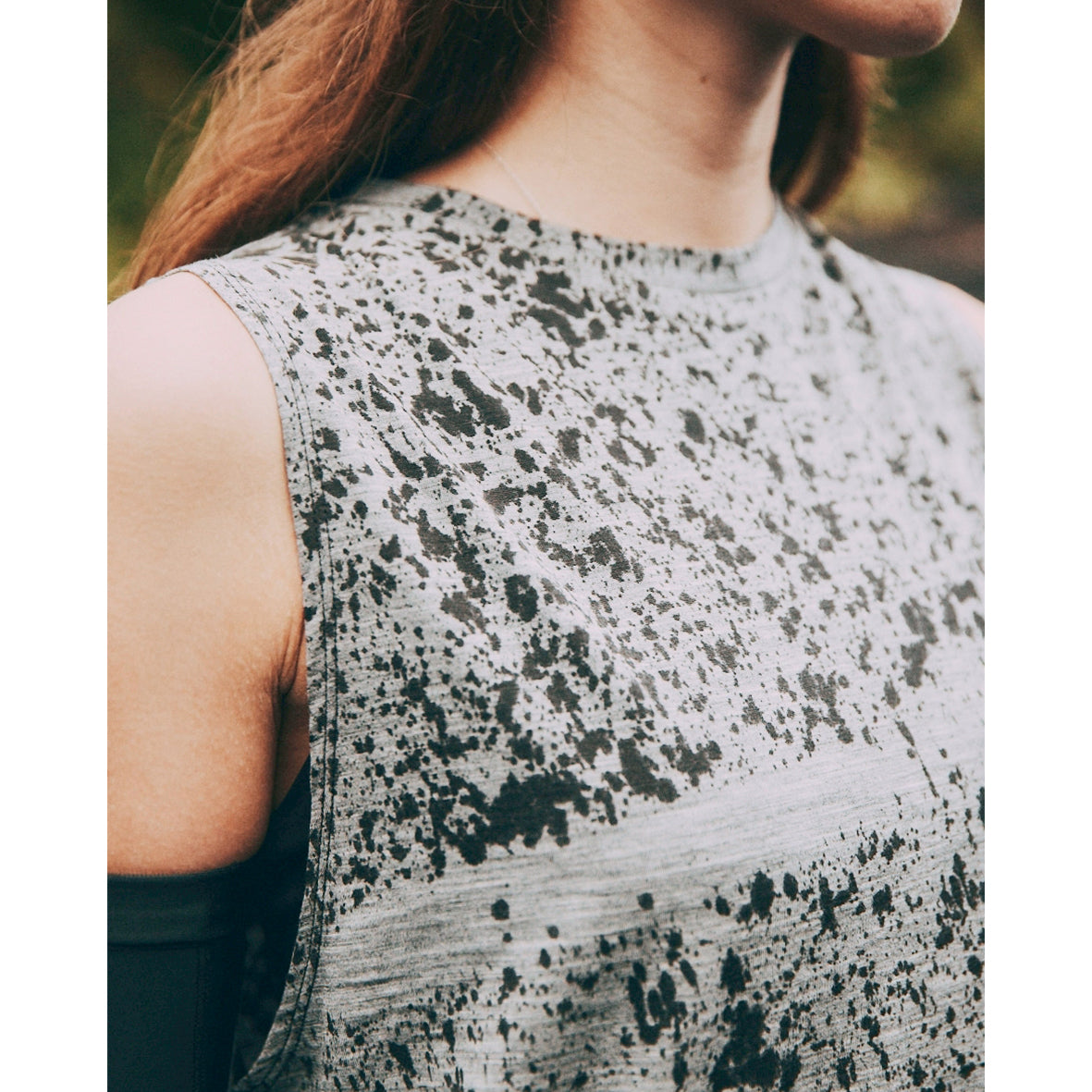 REDA WOOL SPLASH DYE SLEEVELESS T-SHIRTS