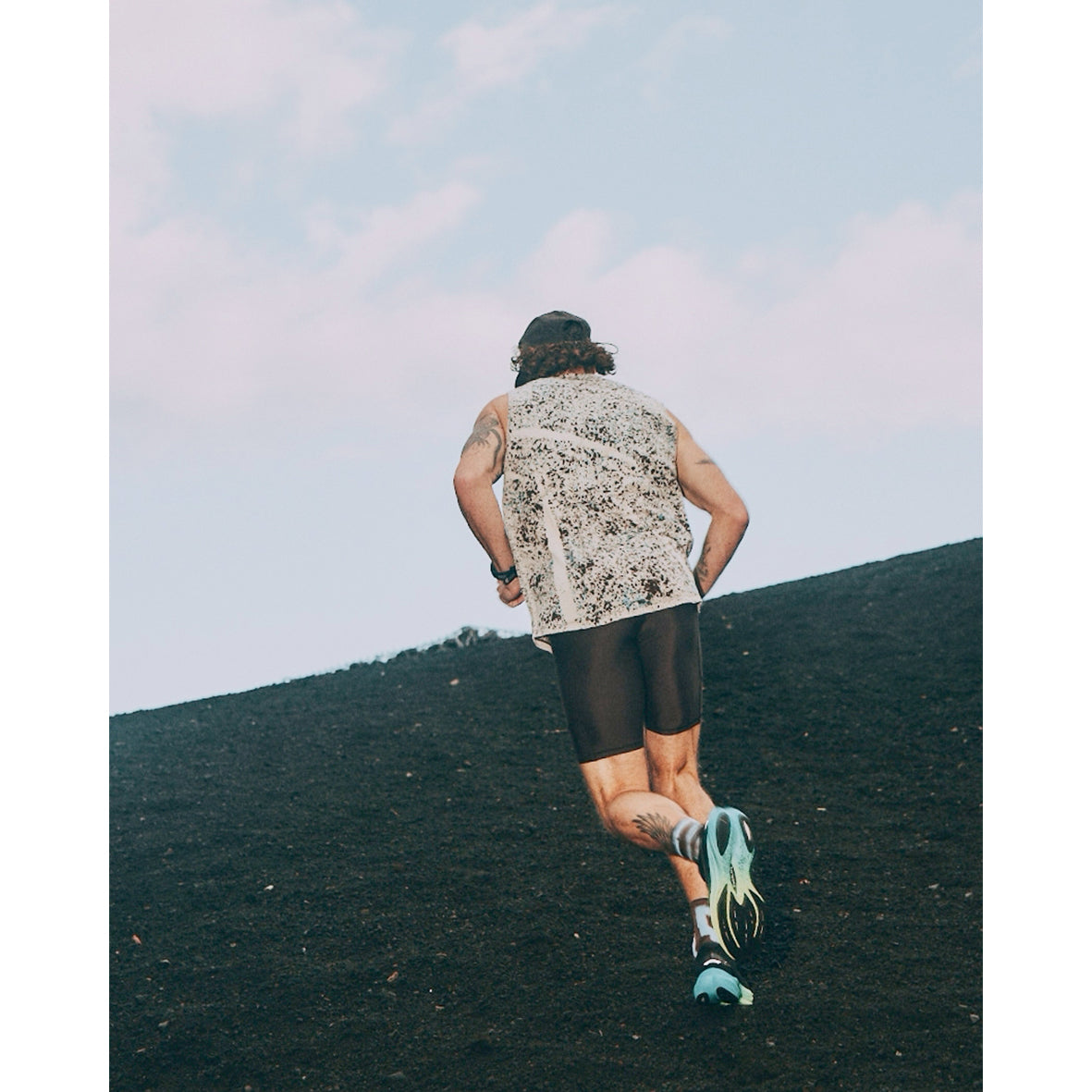 REDA WOOL SPLASH DYE SLEEVELESS T-SHIRTS