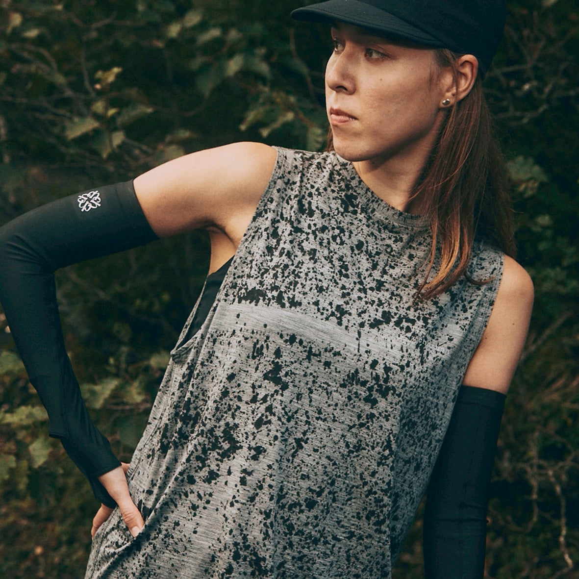 REDA WOOL SPLASH DYE SLEEVELESS T-SHIRTS