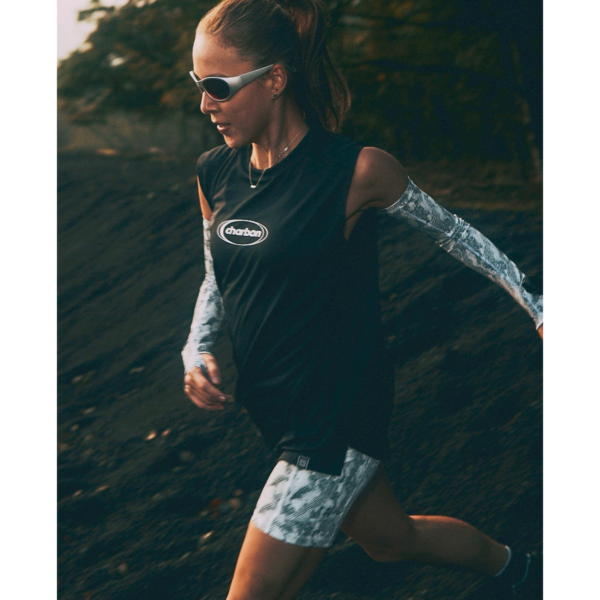 POLARTEC POWER DRY SLEEVELESS T-SHIRTS（OVAL LOGO）