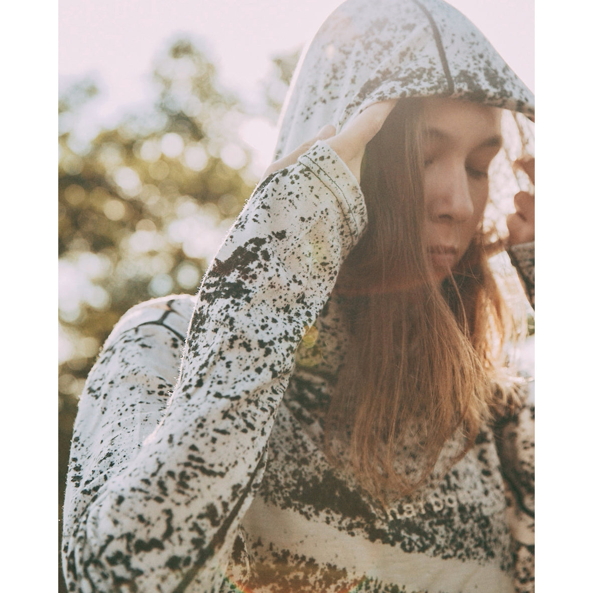 WOOL SPLASH DYE HOODIE