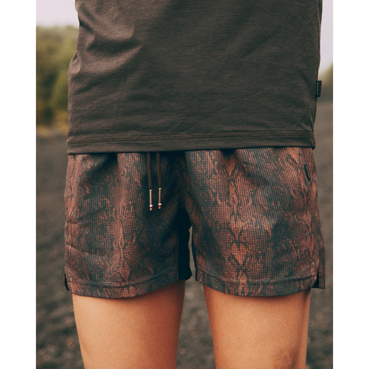 PYTHON PATTERN 7 POCKETS RACING SHORTS