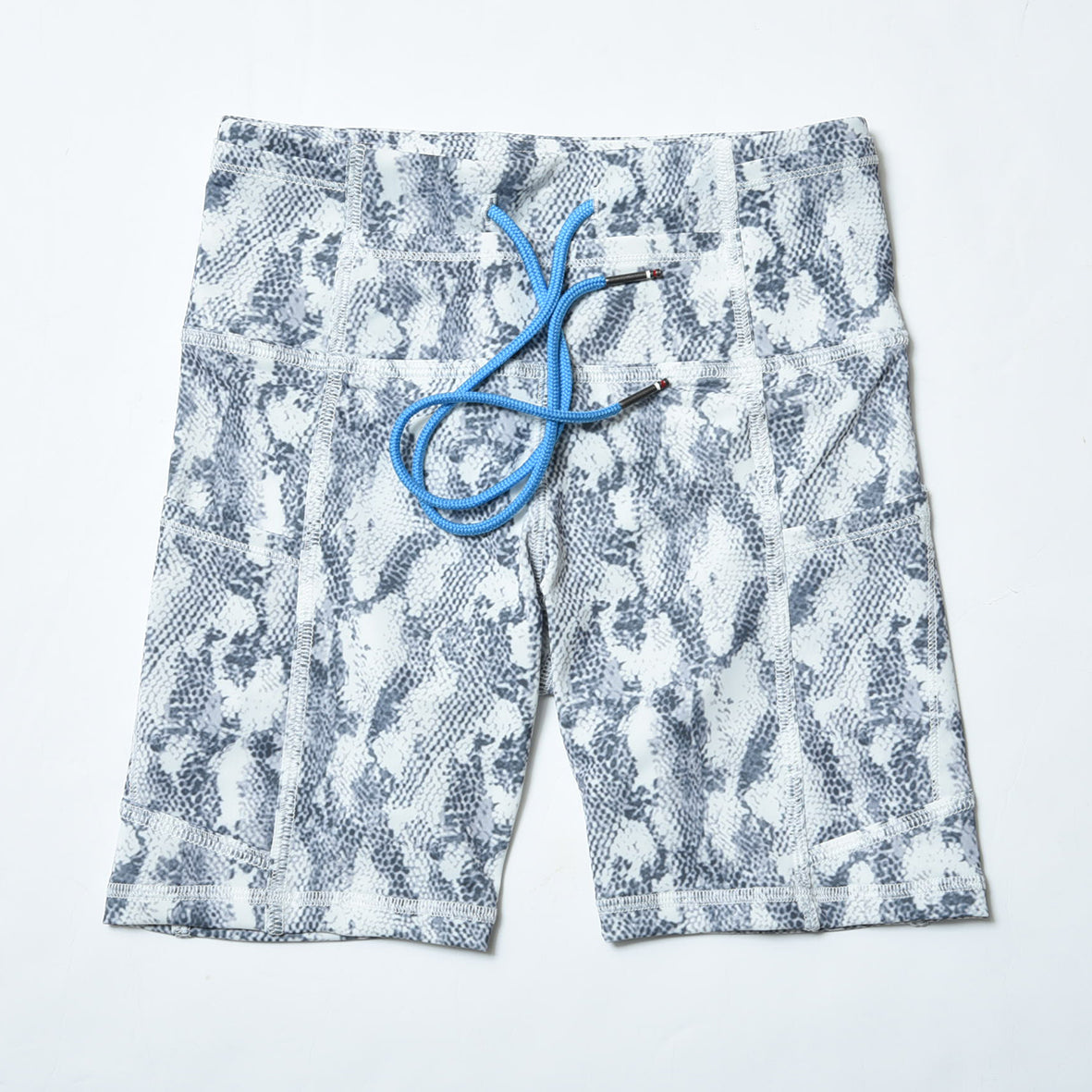 PYTHON PATTERN 10 POCKETS SHORT LEGGINGS(WOMEN)