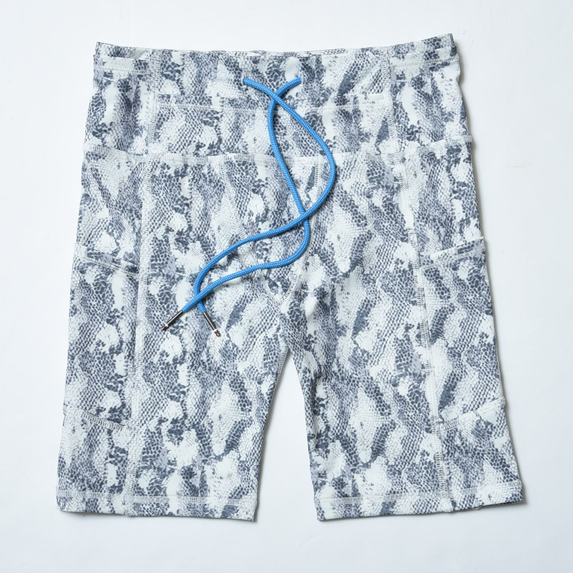 PYTHON PATTERN 10 POCKETS SHORT LEGGINGS(MEN)