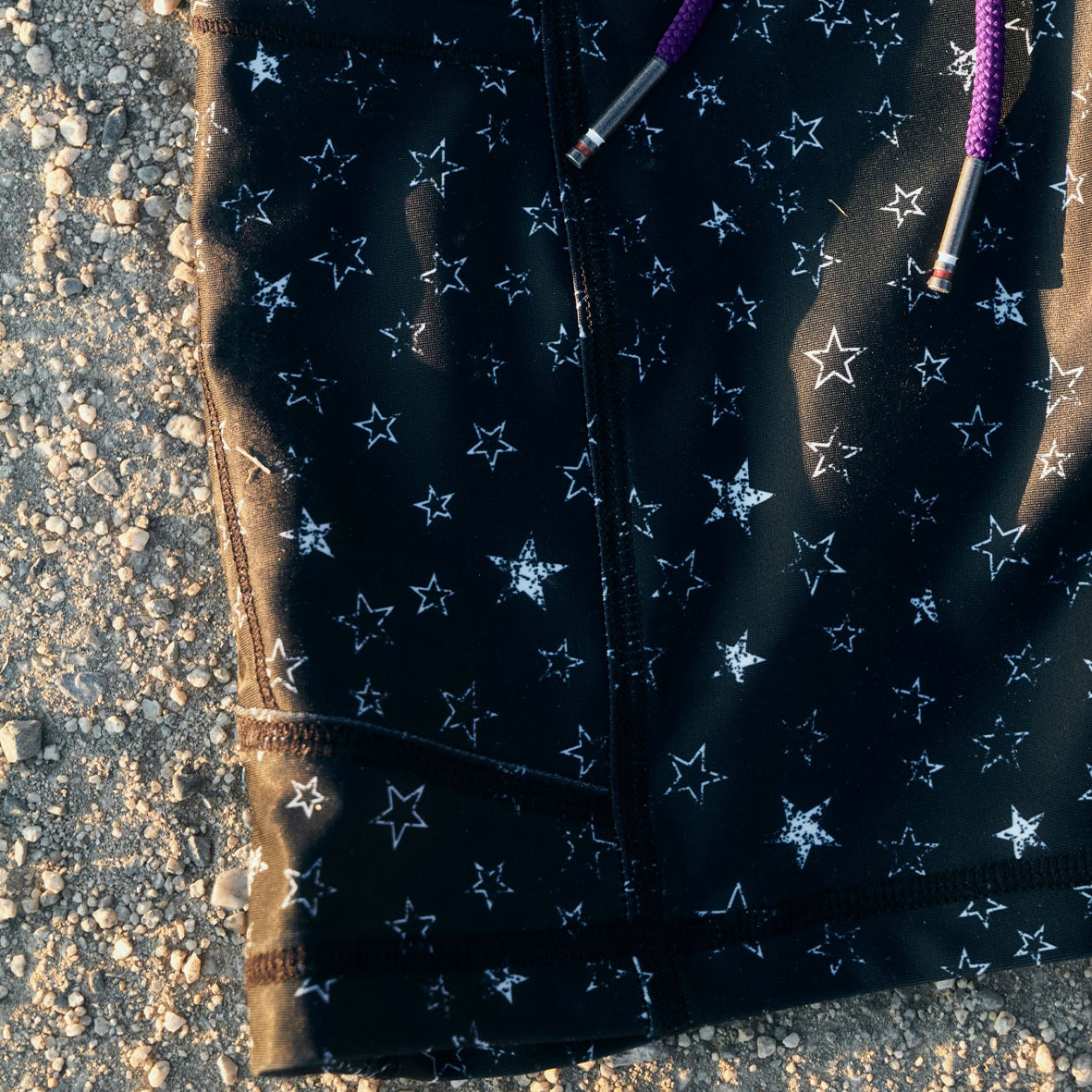 BLACK SHINING STAR 10 POCKETS SHORT LEGGINGS（MEN）