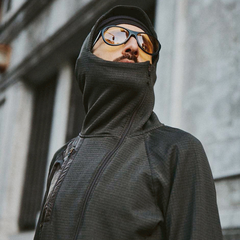 POLARTEC POWER GRID ZIP UP HOODIE