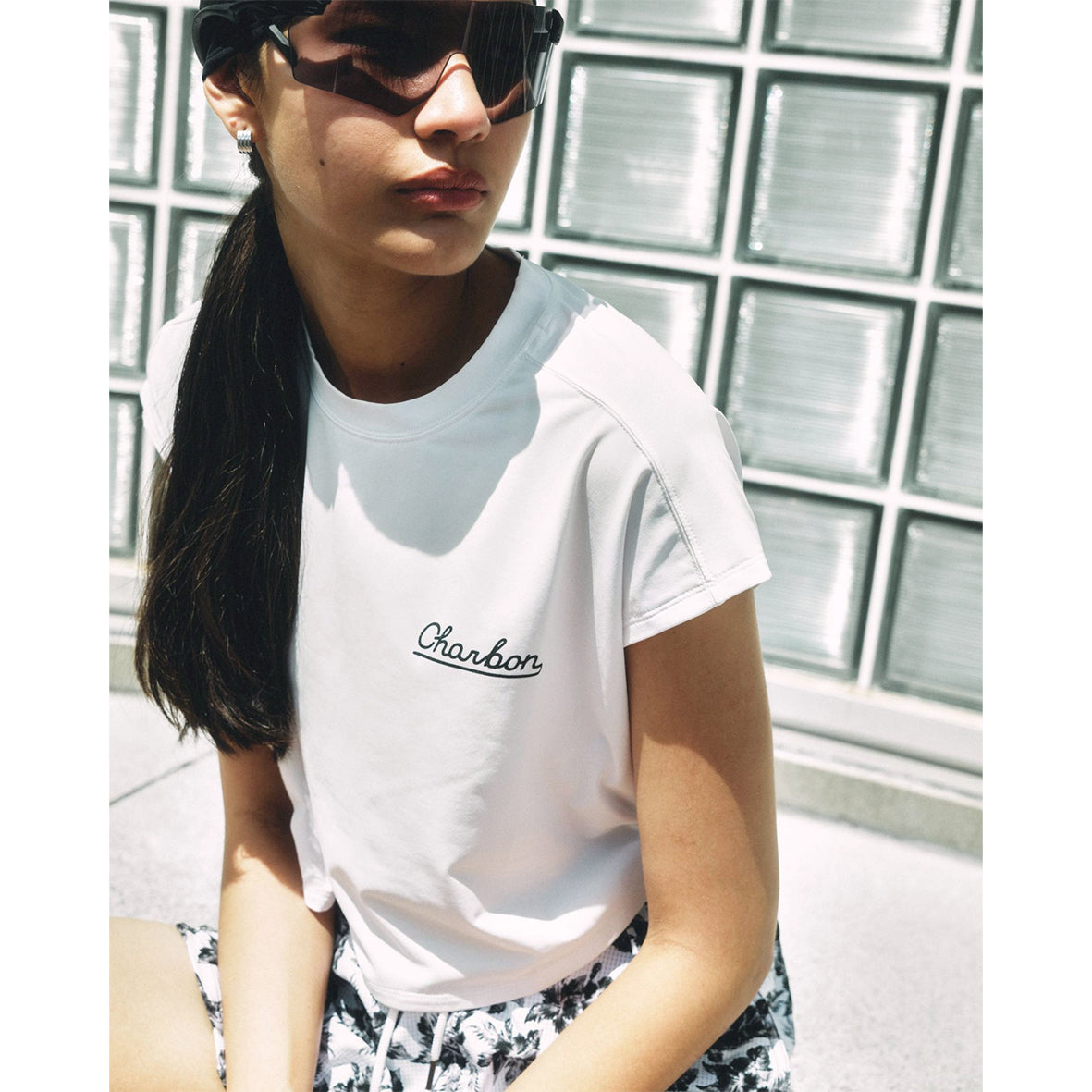 SHORT LENGTH SLEEVELESS T-SHIRTS WHITE