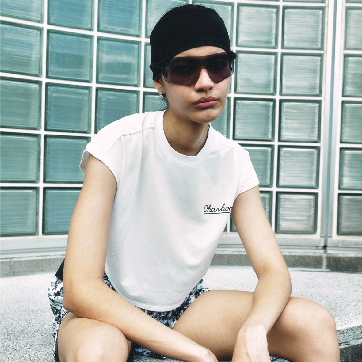 SHORT LENGTH SLEEVELESS T-SHIRTS WHITE