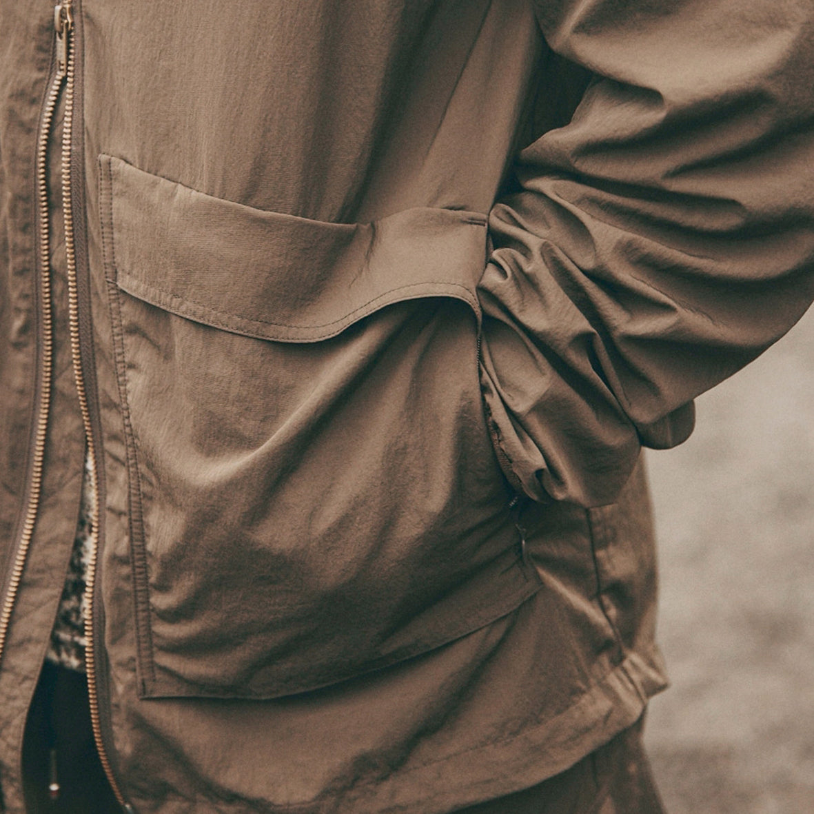 LIMONTA NYLON ZIP UP PARKA